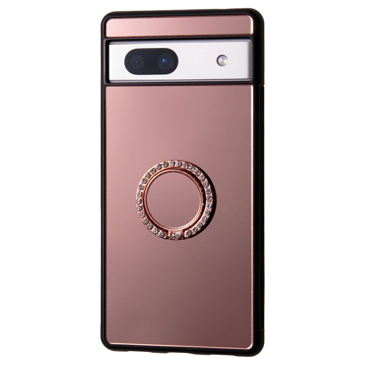 Google Pixel 8a ケース リング付き 背面ミラー スマホケース