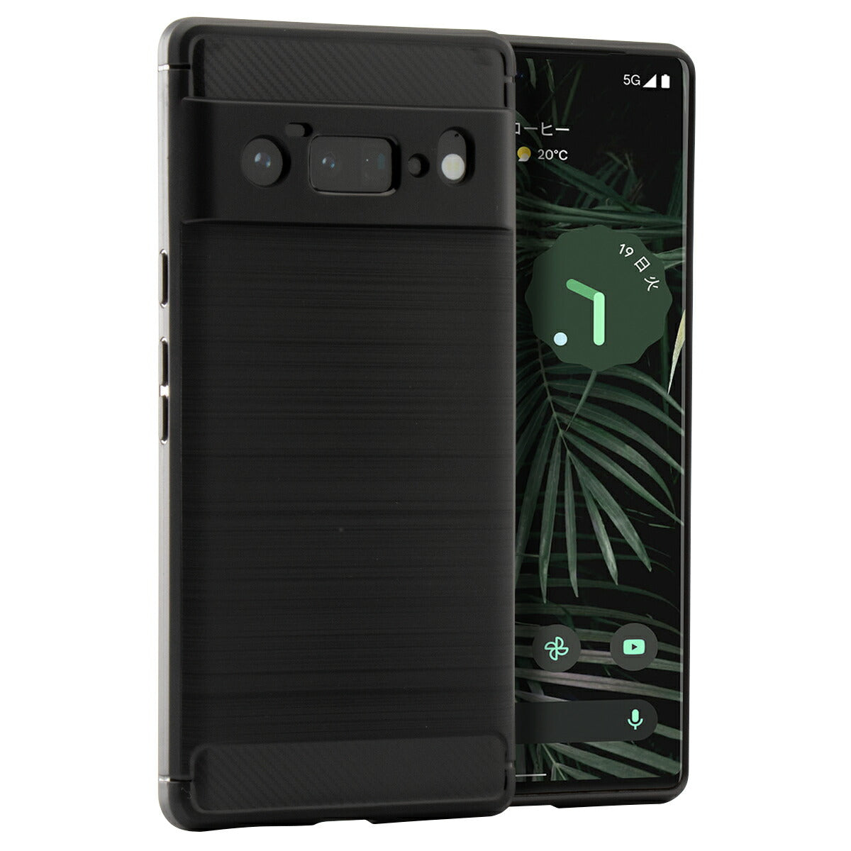 Google Pixel 6/6 Pro カーボン調TPU耐衝撃ソフトケース
