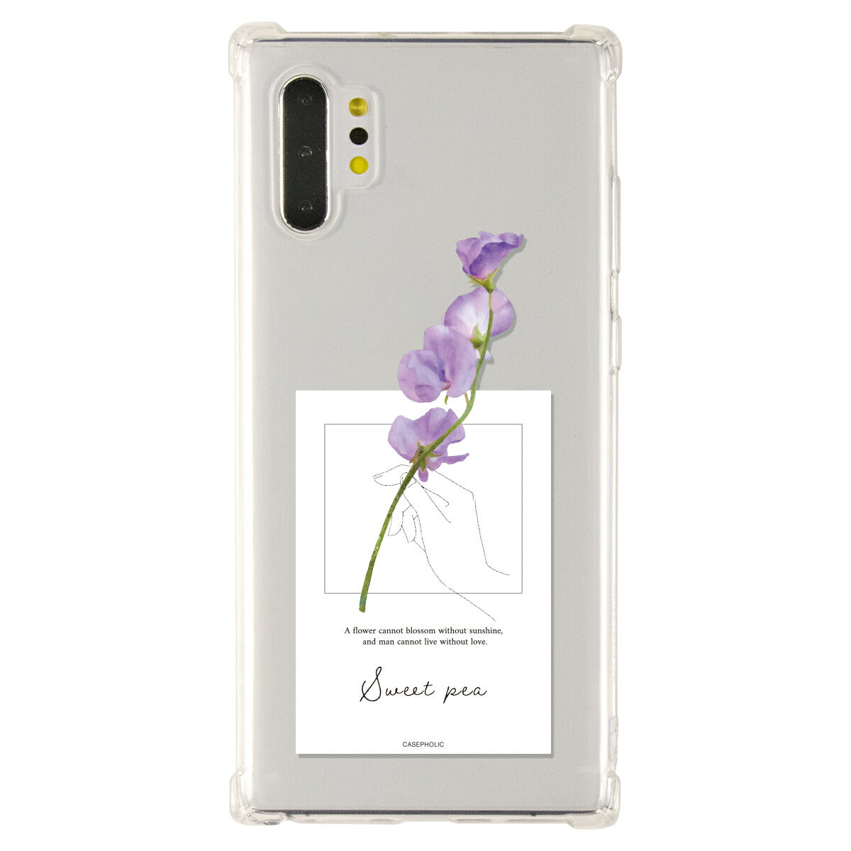 Galaxy 名入れ対応 一輪花 スマホケース