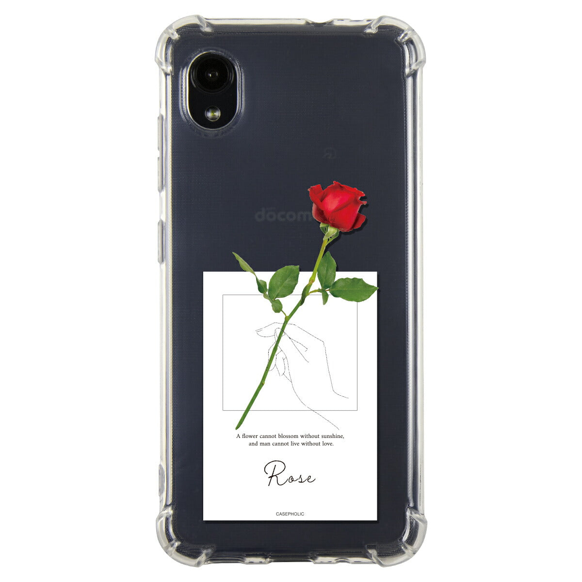 Galaxy 名入れ対応 一輪花 スマホケース