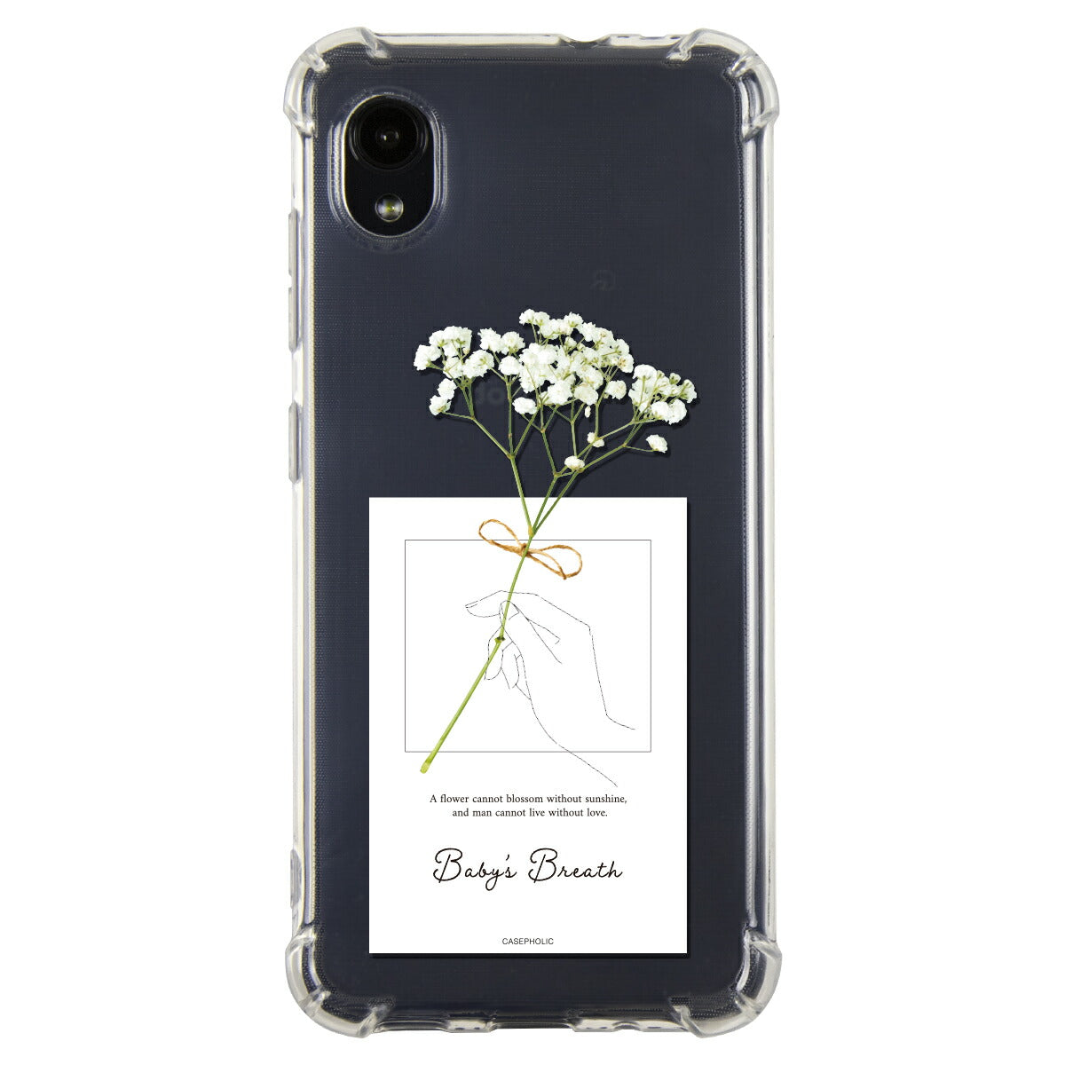 Galaxy 名入れ対応 一輪花 スマホケース