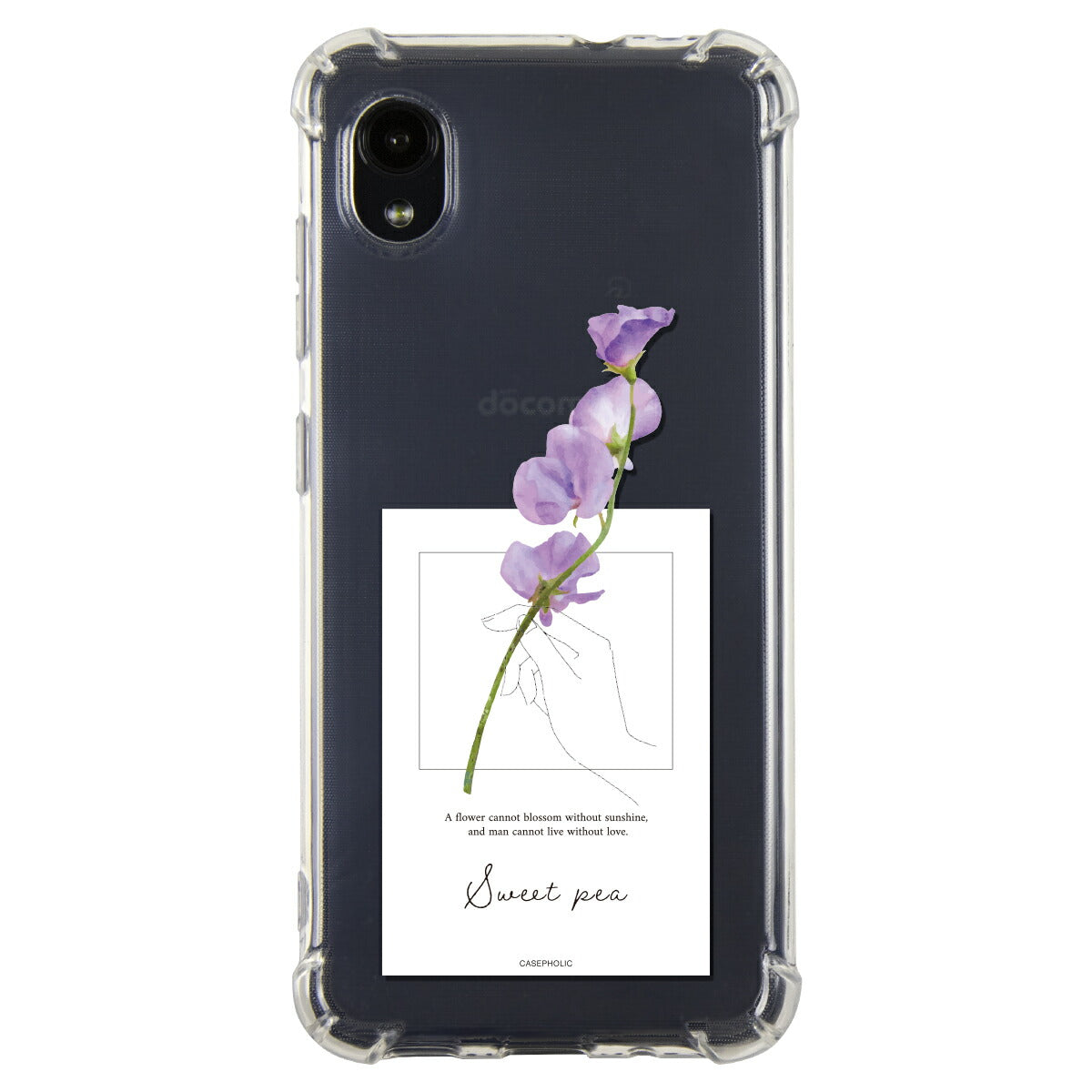 Galaxy 名入れ対応 一輪花 スマホケース