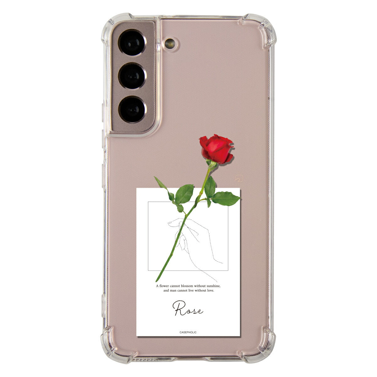 Galaxy 名入れ対応 一輪花 スマホケース