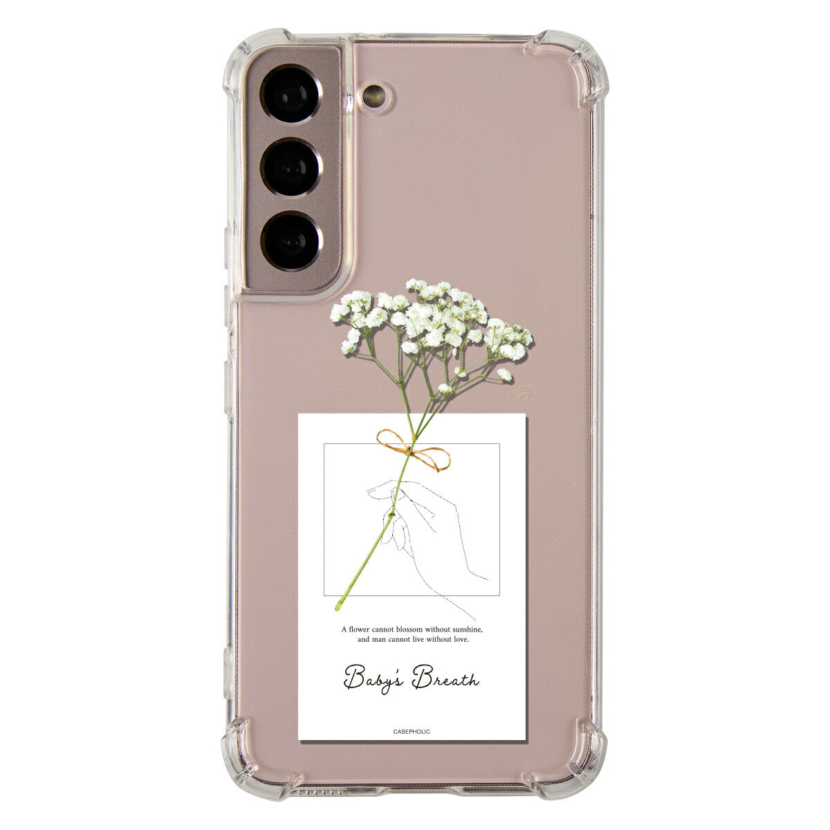 Galaxy 名入れ対応 一輪花 スマホケース