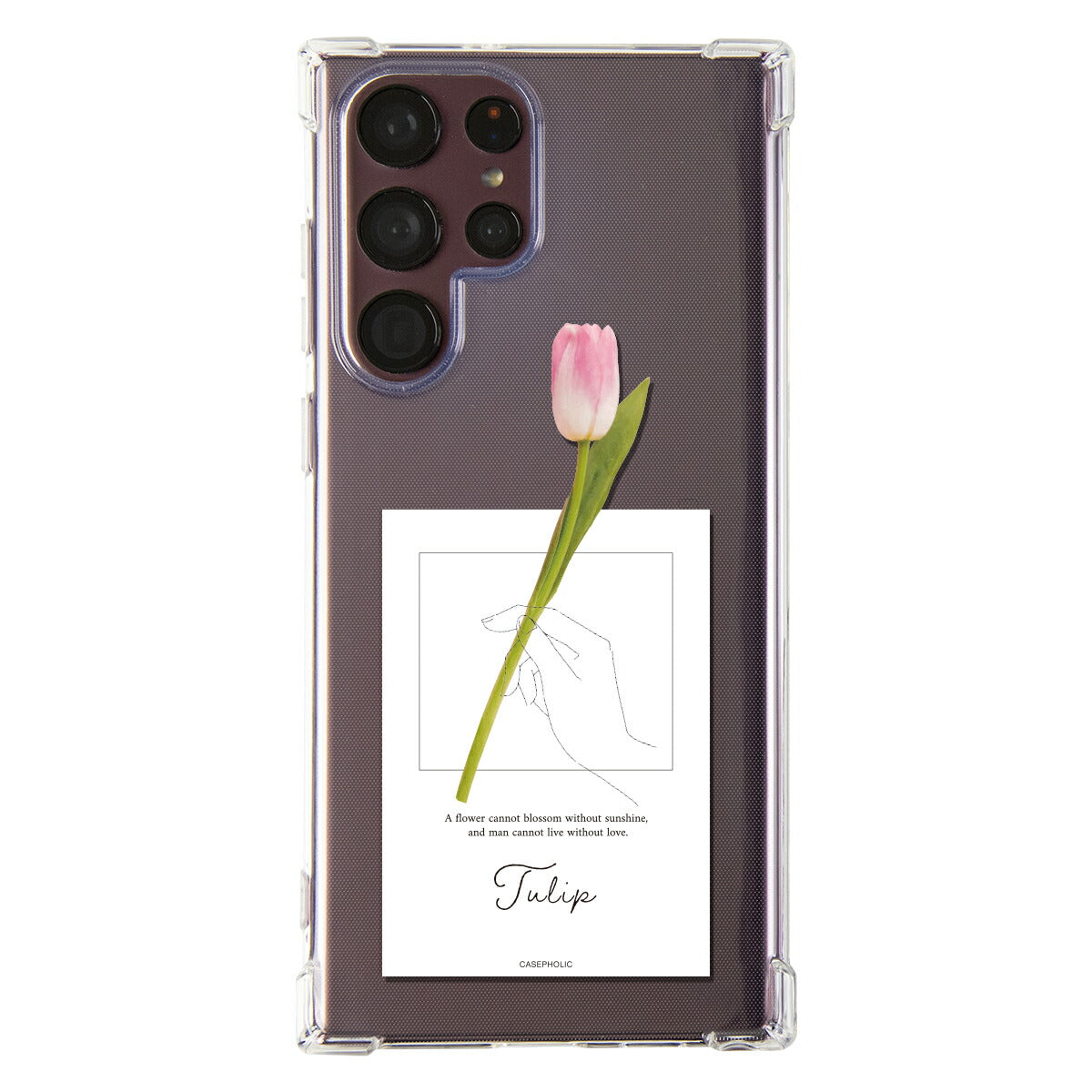 Galaxy 名入れ対応 一輪花 スマホケース