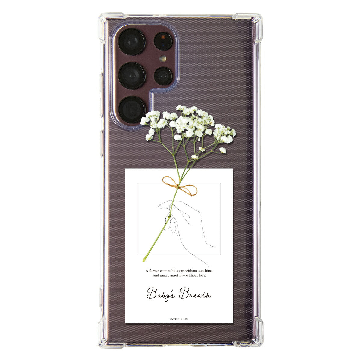 Galaxy 名入れ対応 一輪花 スマホケース