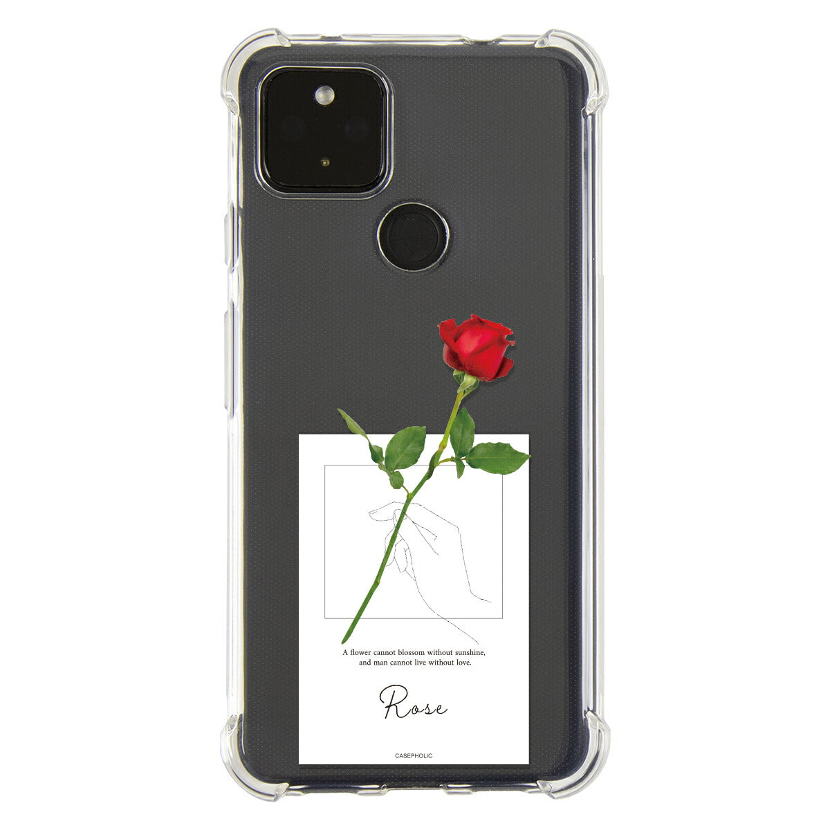 Google Pixel 名入れ対応 一輪花 スマホケース