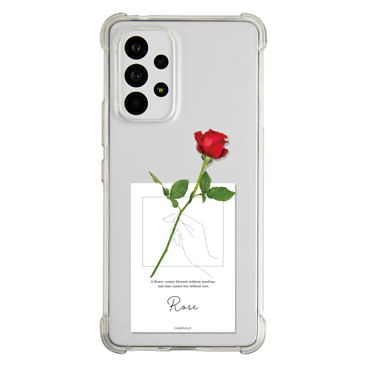Galaxy 名入れ対応 一輪花 スマホケース