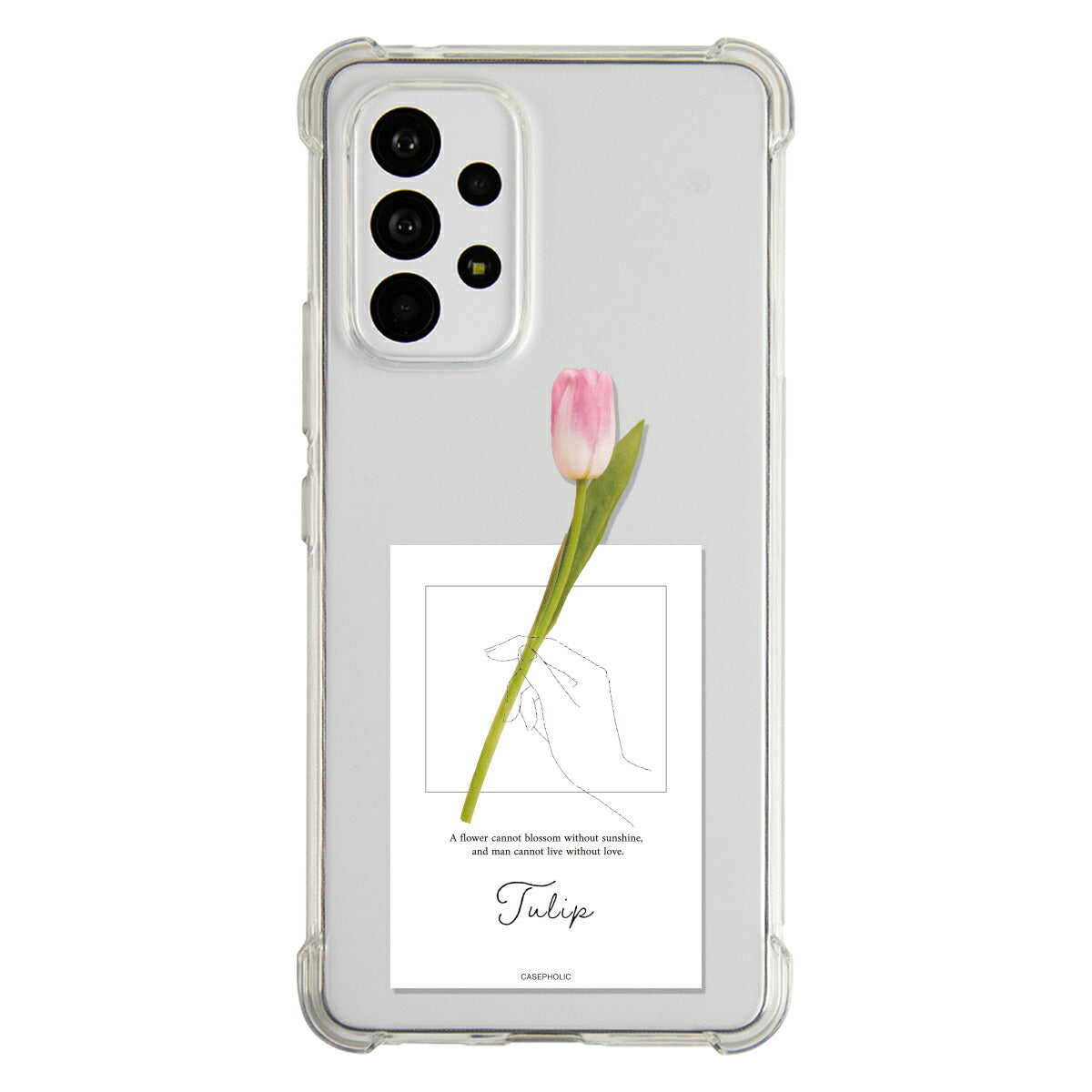 Galaxy 名入れ対応 一輪花 スマホケース