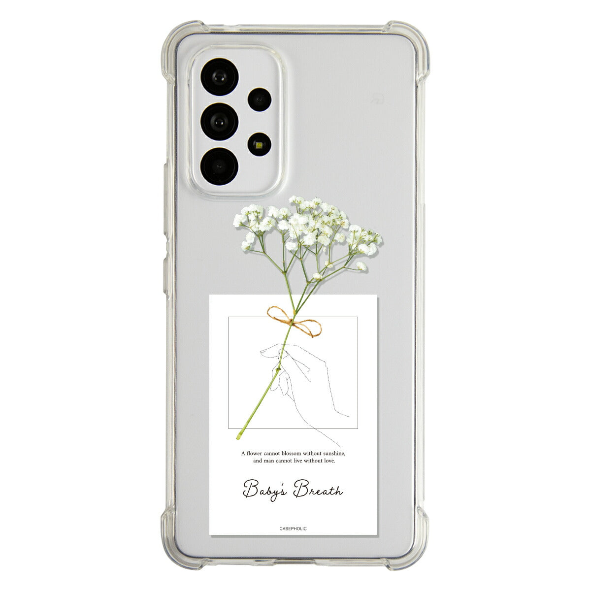 Galaxy 名入れ対応 一輪花 スマホケース