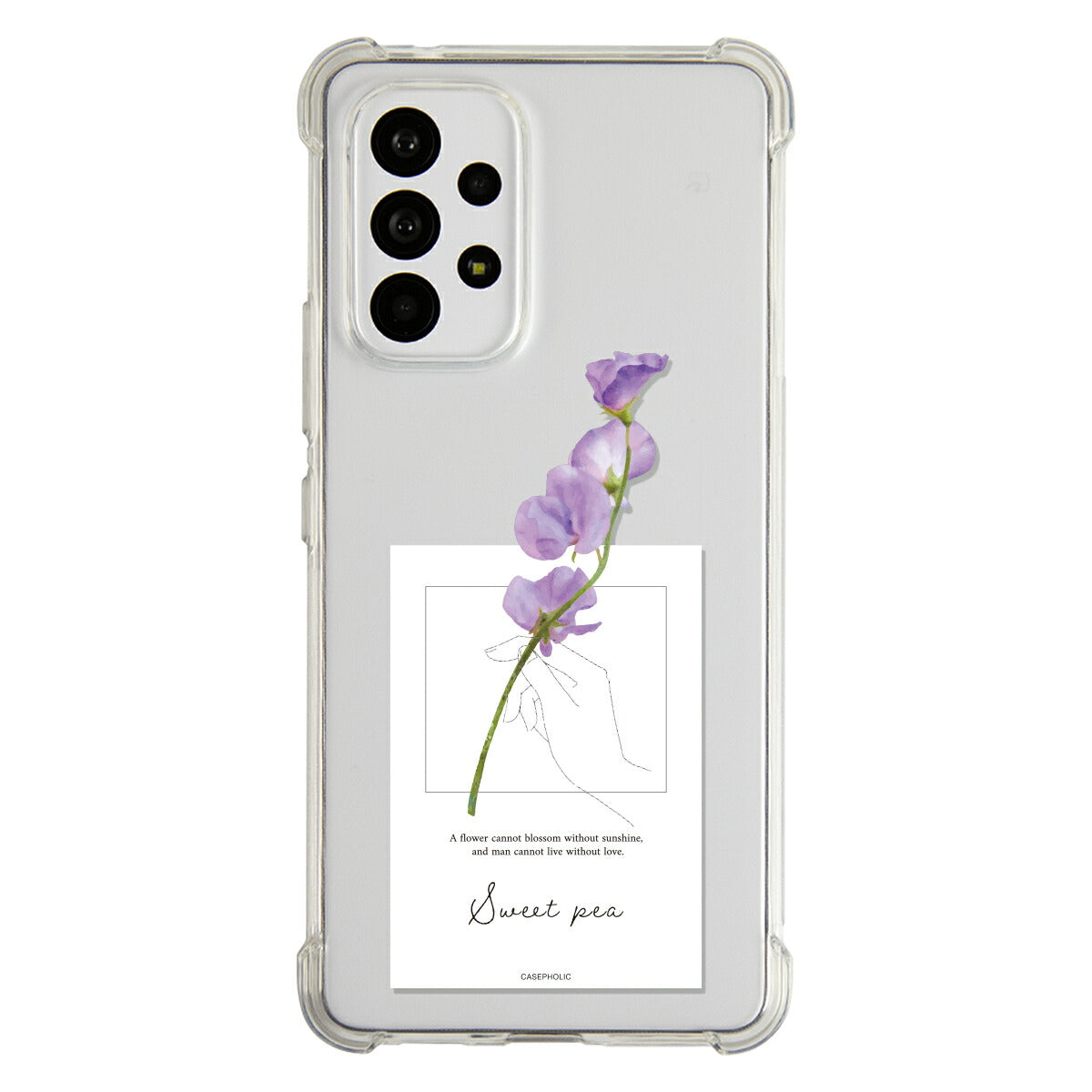 Galaxy 名入れ対応 一輪花 スマホケース