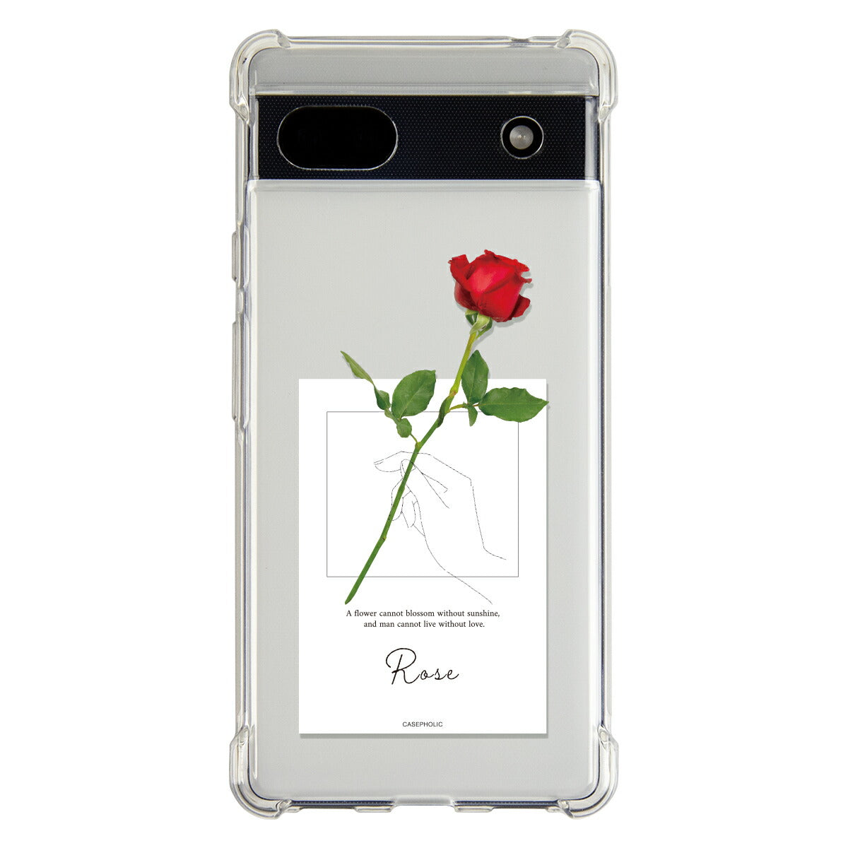 Google Pixel 名入れ対応 一輪花 スマホケース