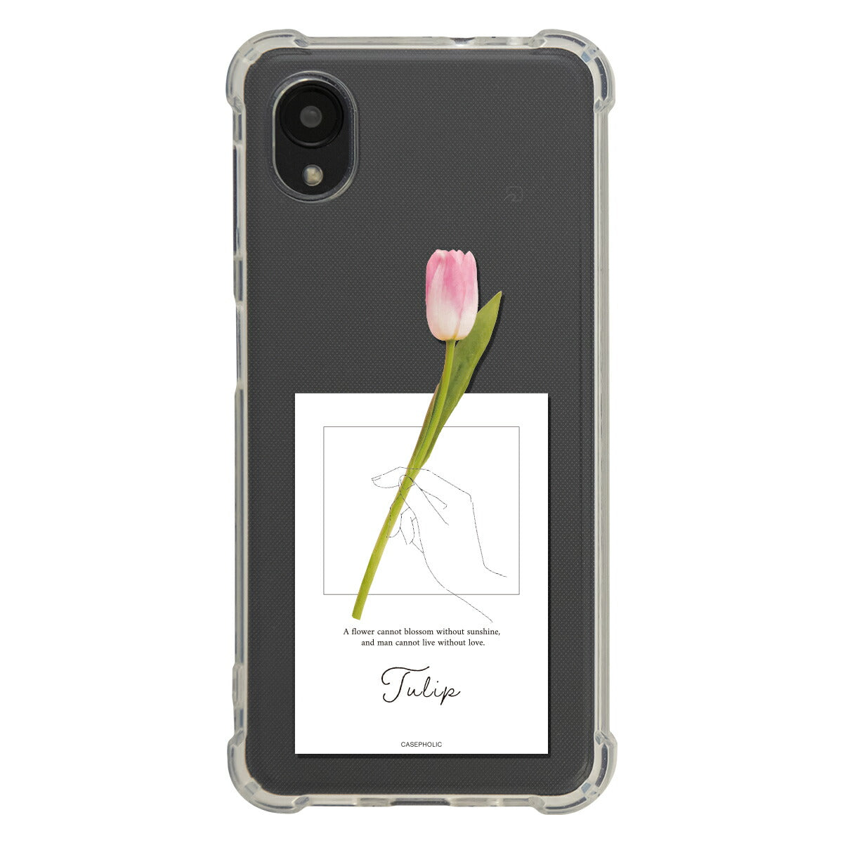 Galaxy 名入れ対応 一輪花 スマホケース