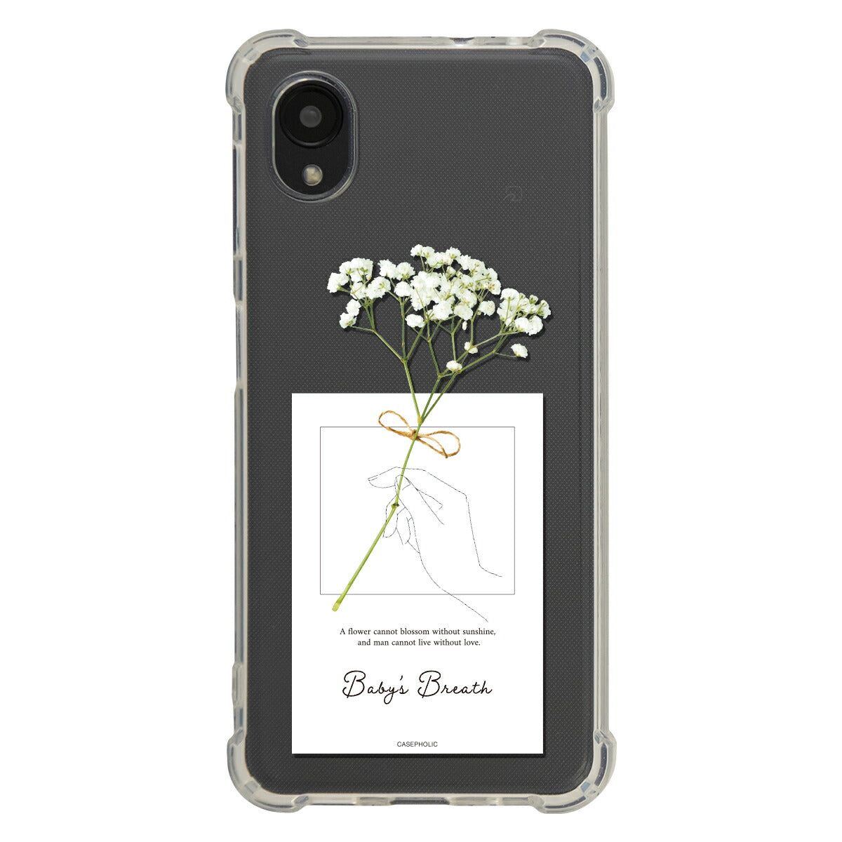 Galaxy 名入れ対応 一輪花 スマホケース