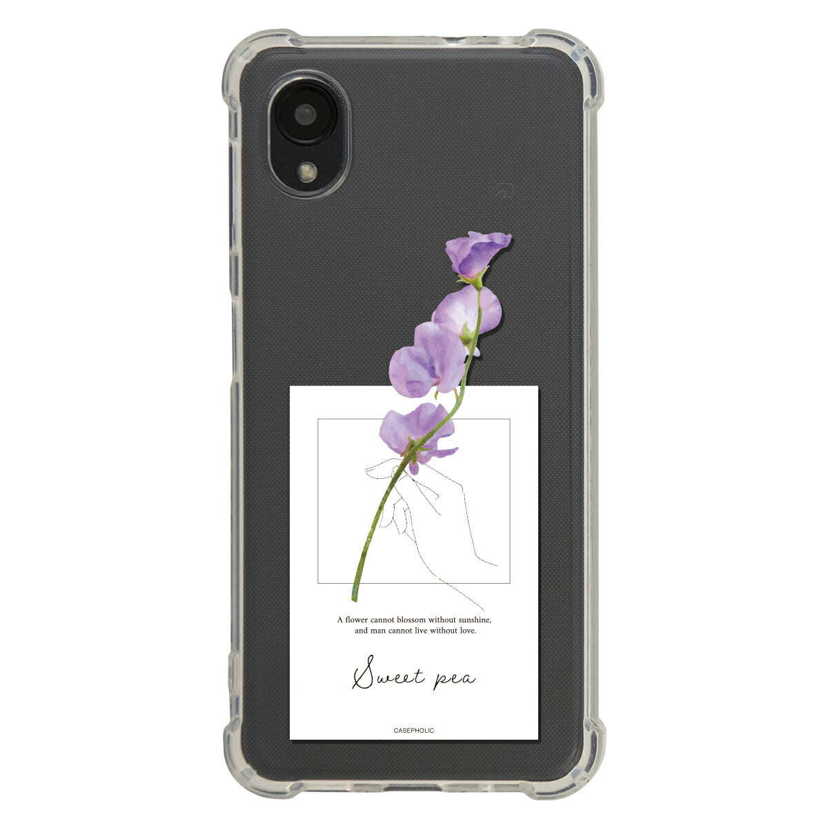 Galaxy 名入れ対応 一輪花 スマホケース