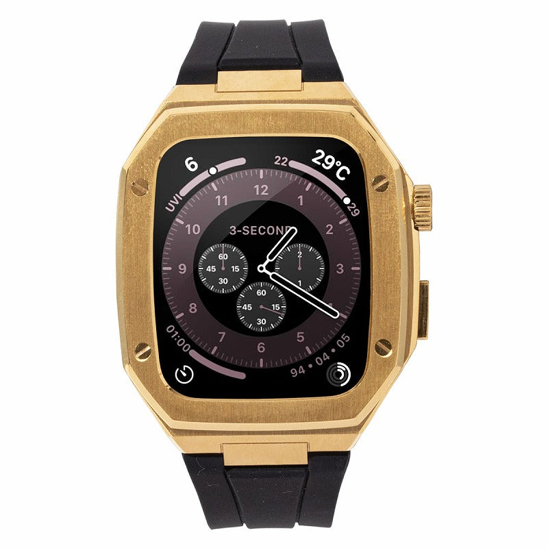 Apple Watch 一体型メタル＆ラバーバンド 44mm 45mm 40mm 41mm