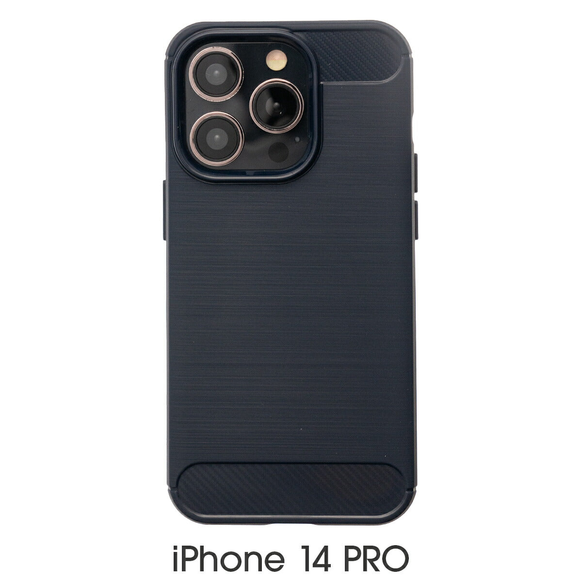 iPhone カーボン調TPUケース 耐衝撃 指紋防止