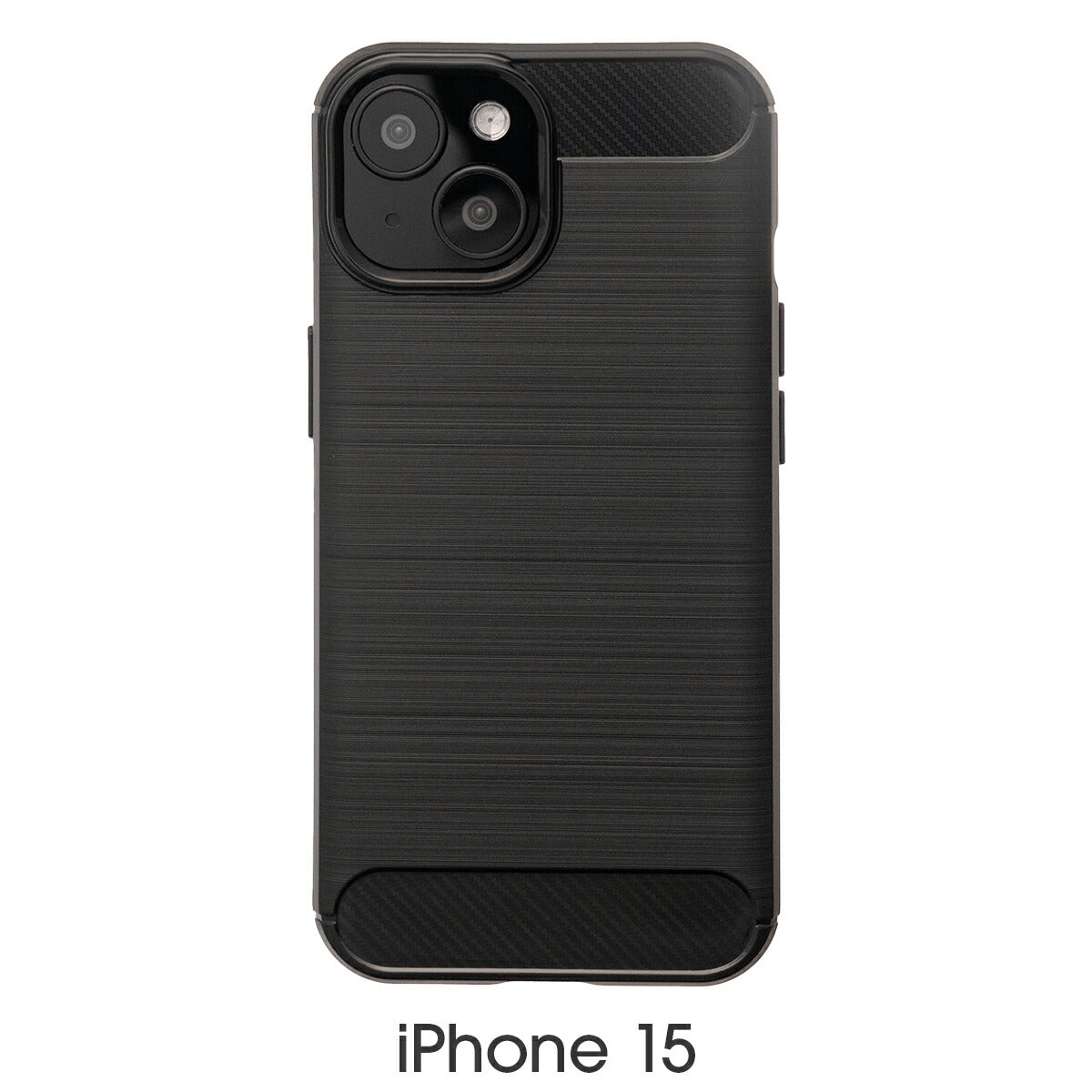 iPhone カーボン調TPUケース 耐衝撃 指紋防止