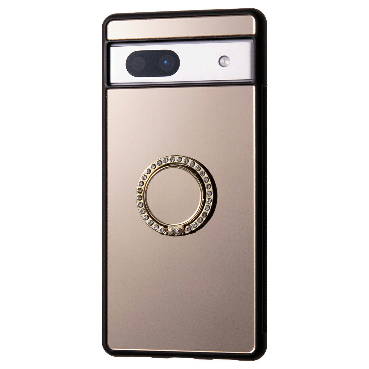 Google Pixel 8a ケース リング付き 背面ミラー スマホケース