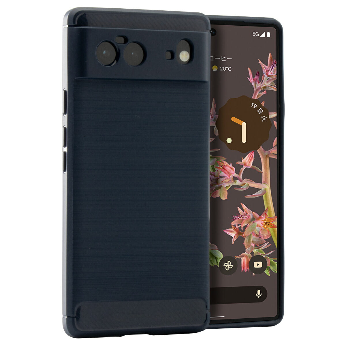 Google Pixel 6/6 Pro カーボン調TPU耐衝撃ソフトケース