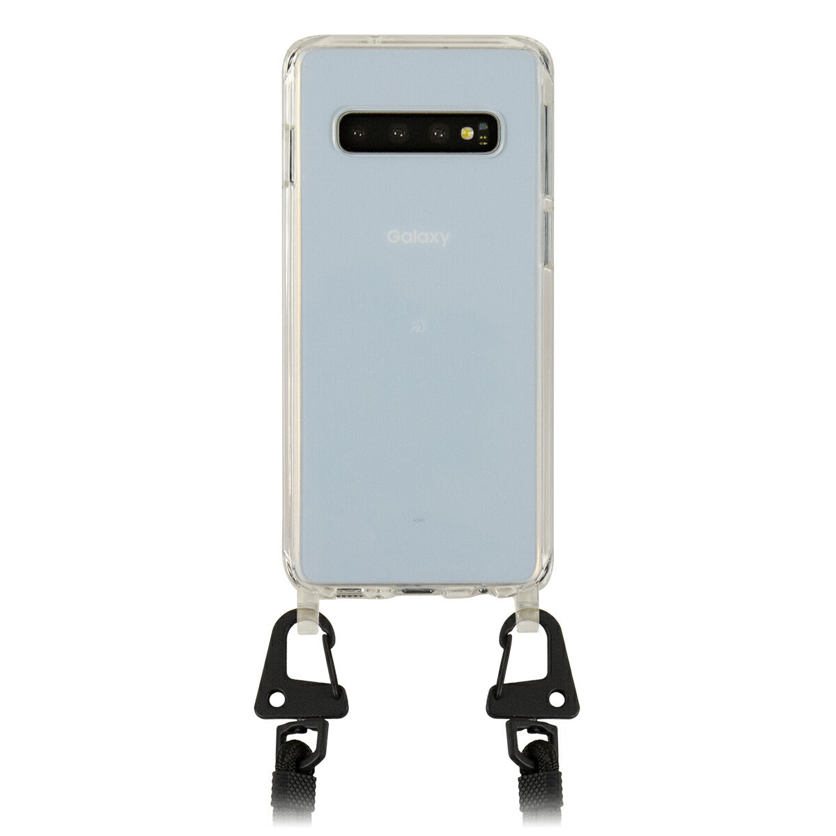 Galaxy対応 クリア クロスボディ スマホショルダーケース
