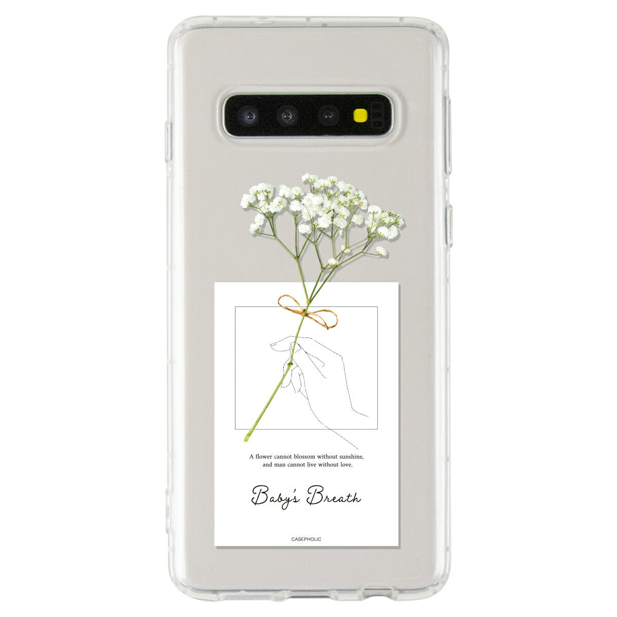 Galaxy 名入れ対応 一輪花 スマホケース