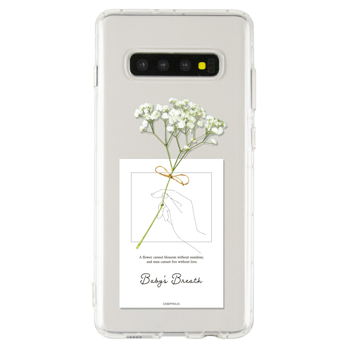Galaxy 名入れ対応 一輪花 スマホケース