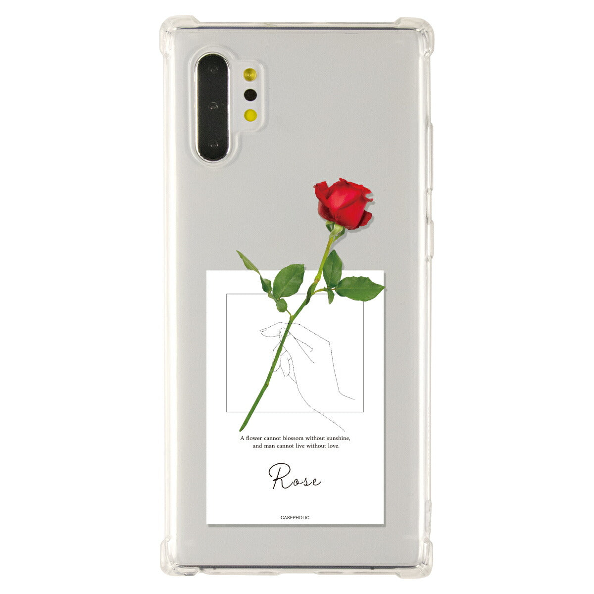 Galaxy 名入れ対応 一輪花 スマホケース