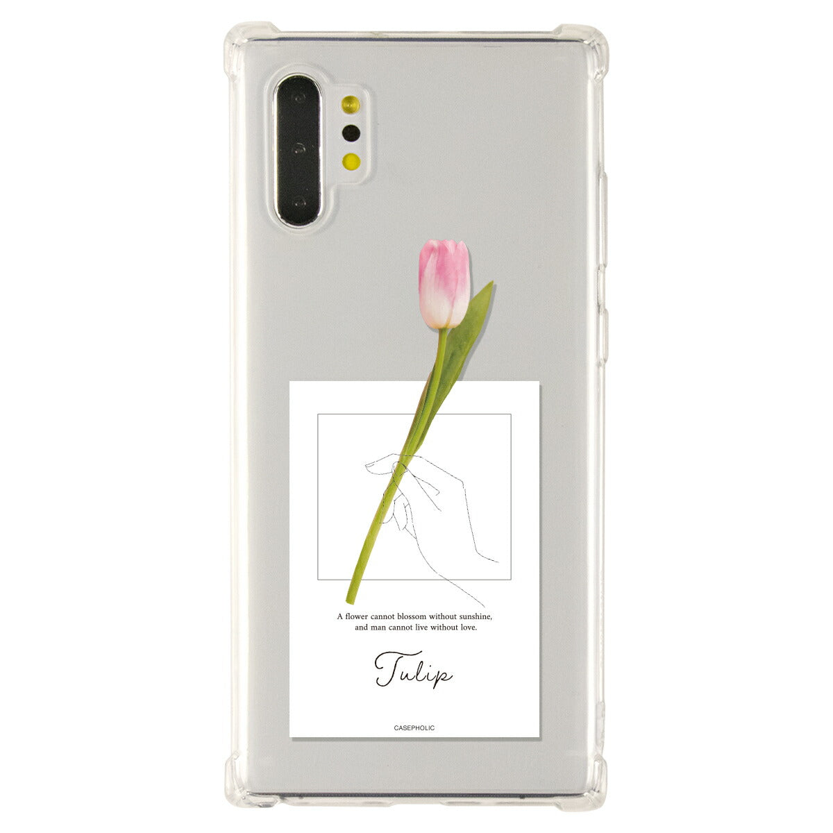 Galaxy 名入れ対応 一輪花 スマホケース