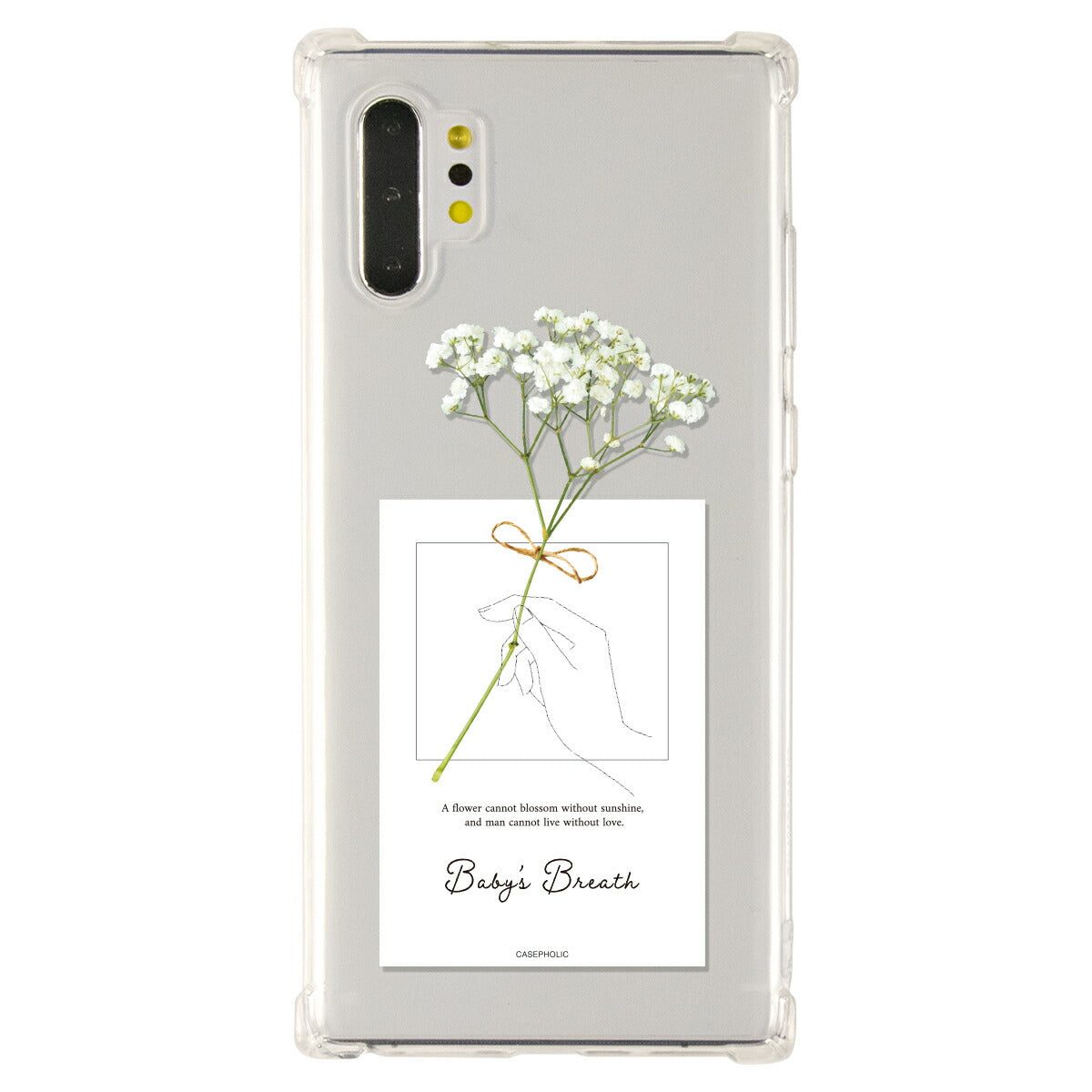 Galaxy 名入れ対応 一輪花 スマホケース