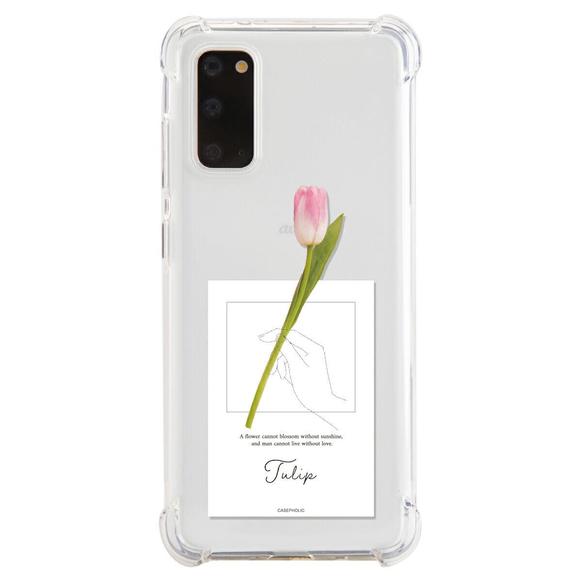 Galaxy 名入れ対応 一輪花 スマホケース