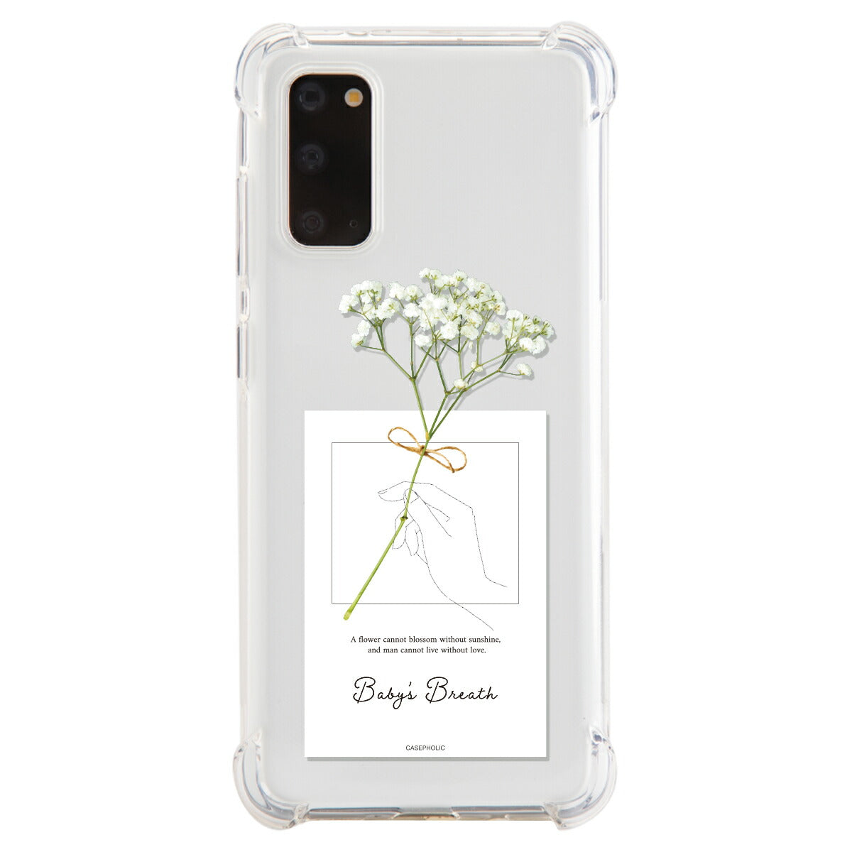 Galaxy 名入れ対応 一輪花 スマホケース