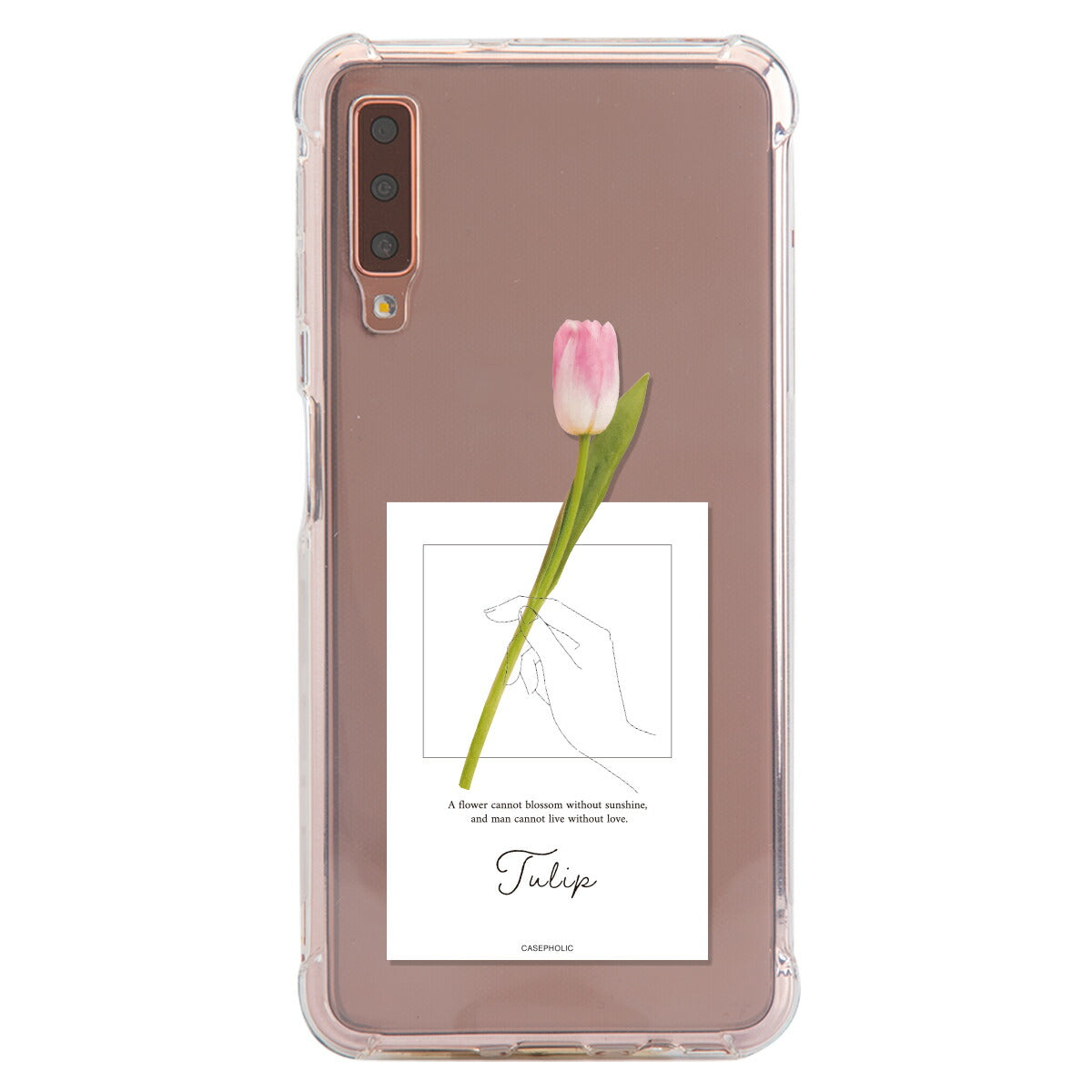 Galaxy 名入れ対応 一輪花 スマホケース