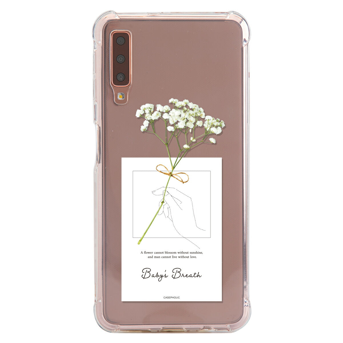 Galaxy 名入れ対応 一輪花 スマホケース