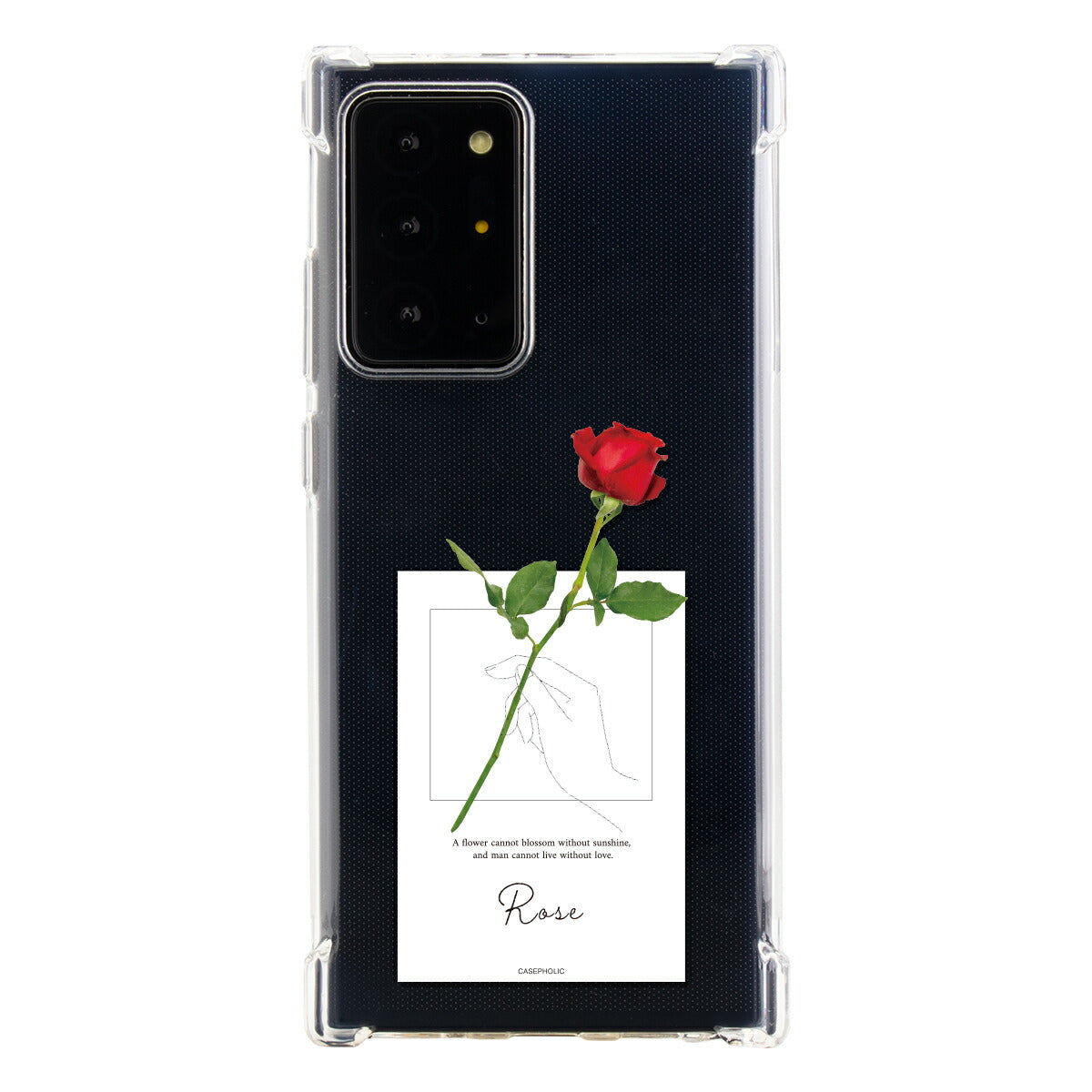 Galaxy 名入れ対応 一輪花 スマホケース
