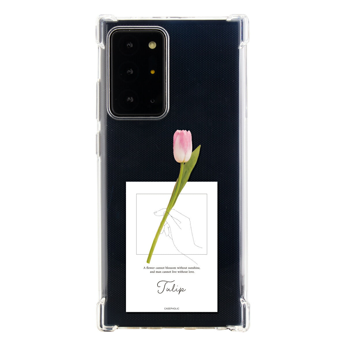Galaxy 名入れ対応 一輪花 スマホケース