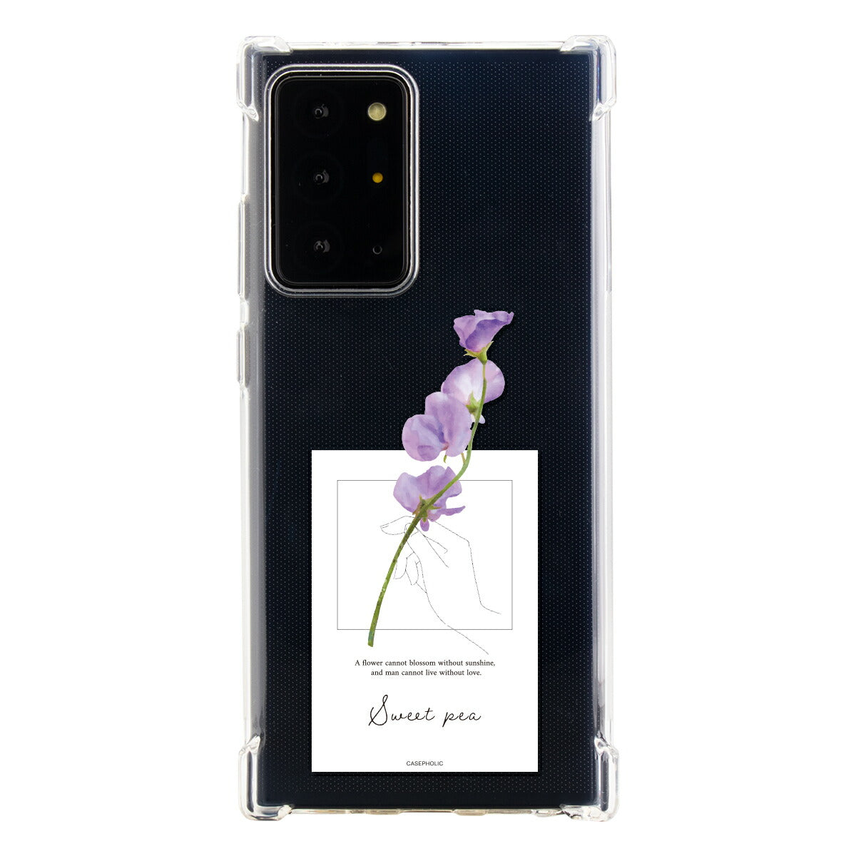 Galaxy 名入れ対応 一輪花 スマホケース