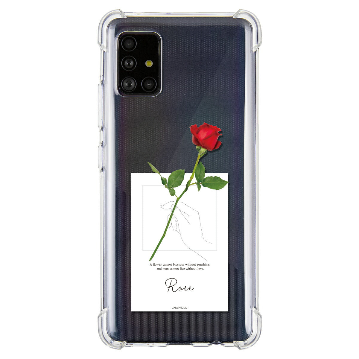 Galaxy 名入れ対応 一輪花 スマホケース