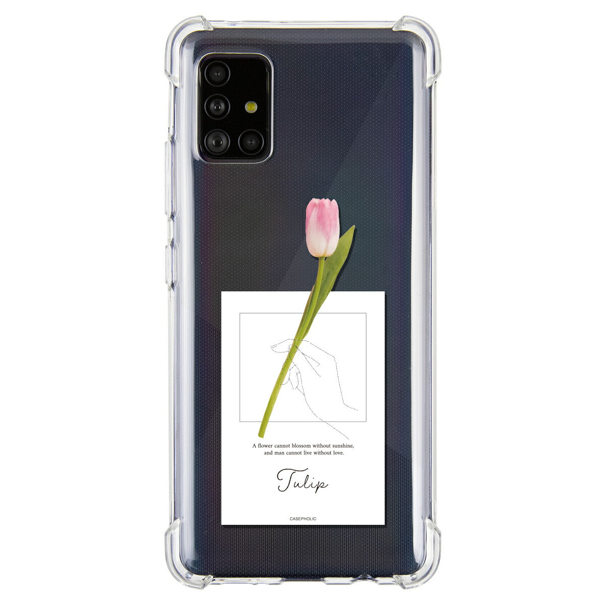 Galaxy 名入れ対応 一輪花 スマホケース