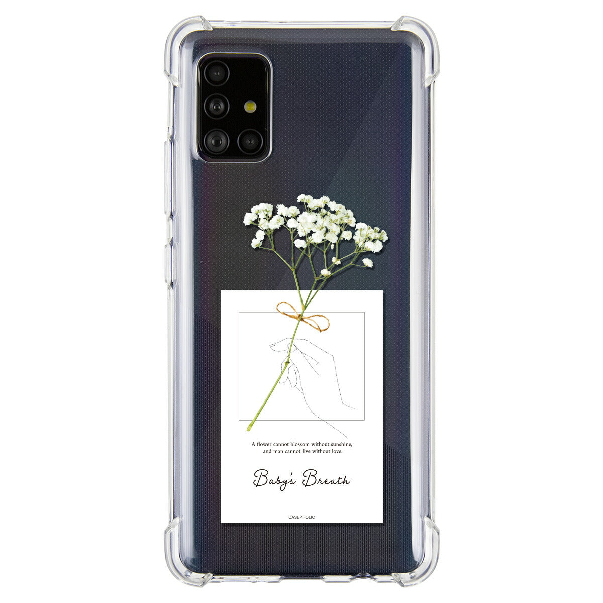 Galaxy 名入れ対応 一輪花 スマホケース