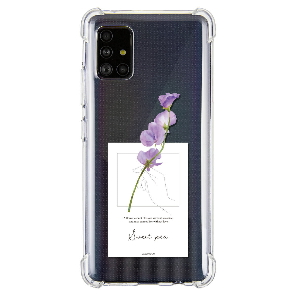 Galaxy 名入れ対応 一輪花 スマホケース