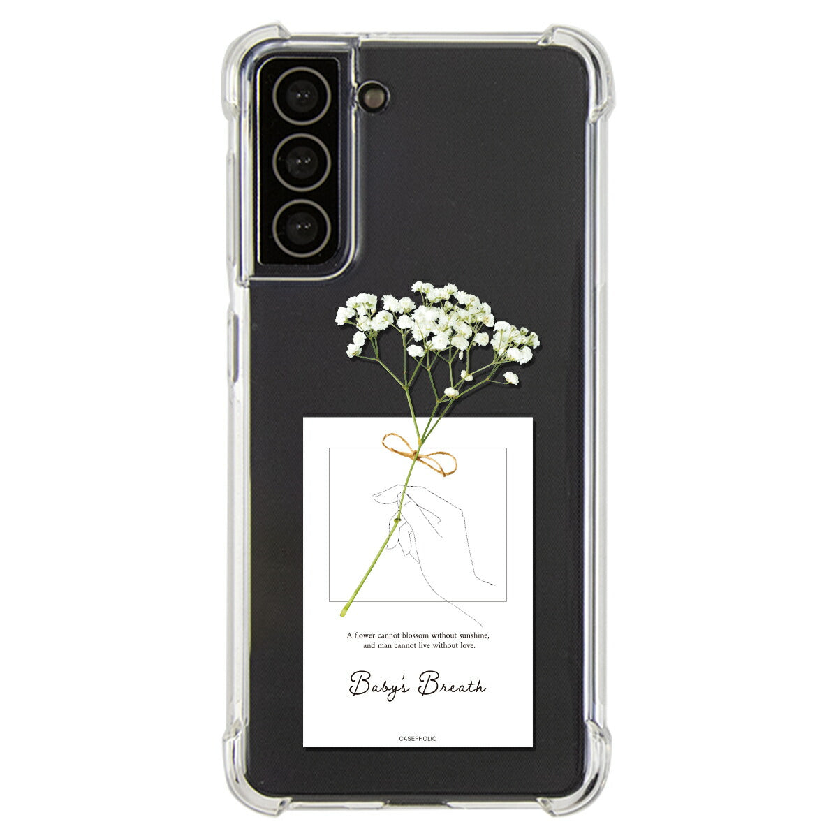 Galaxy 名入れ対応 一輪花 スマホケース