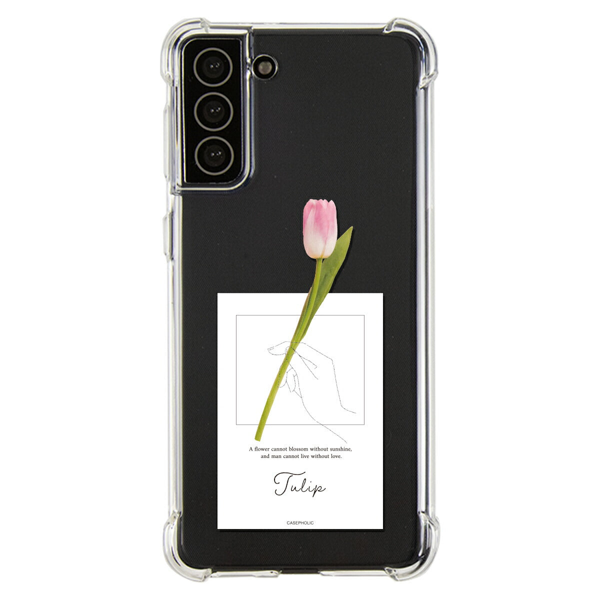 Galaxy 名入れ対応 一輪花 スマホケース