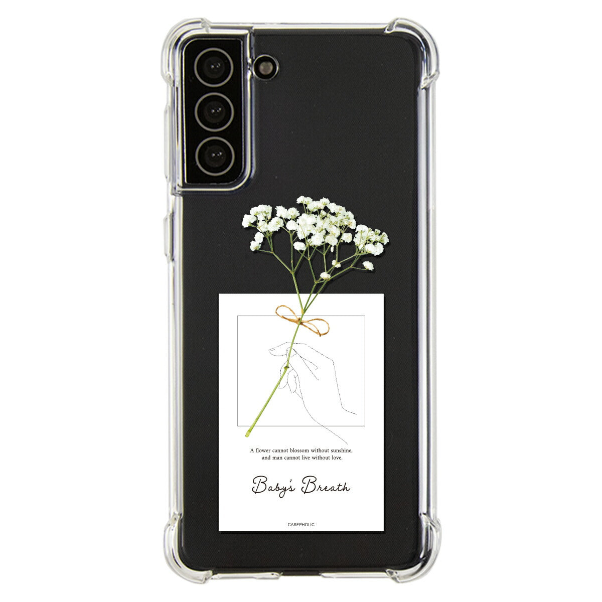 Galaxy 名入れ対応 一輪花 スマホケース
