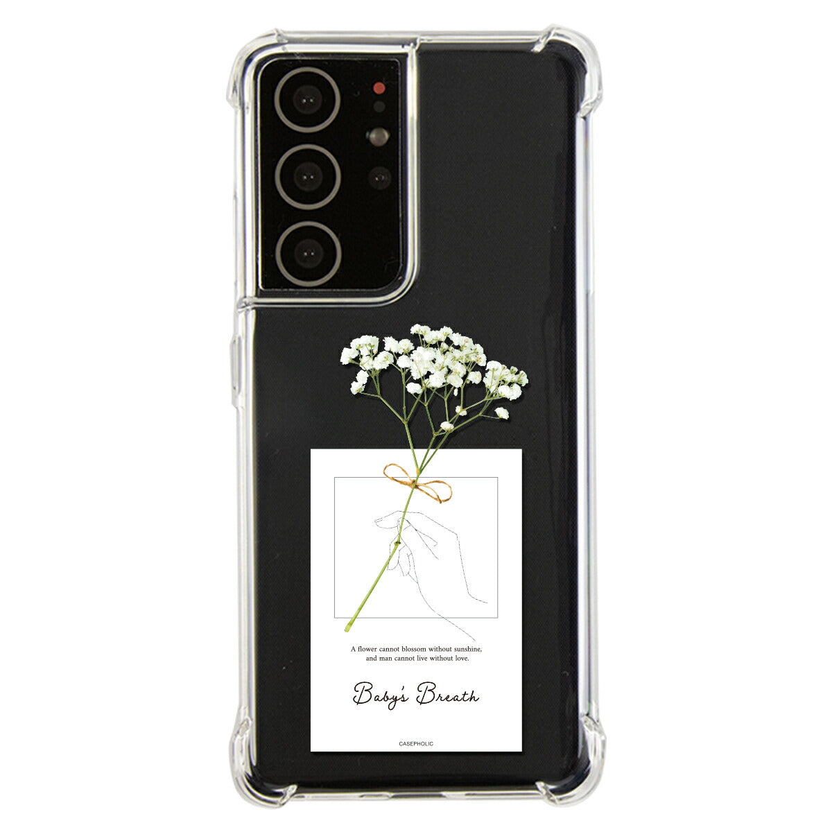 Galaxy 名入れ対応 一輪花 スマホケース