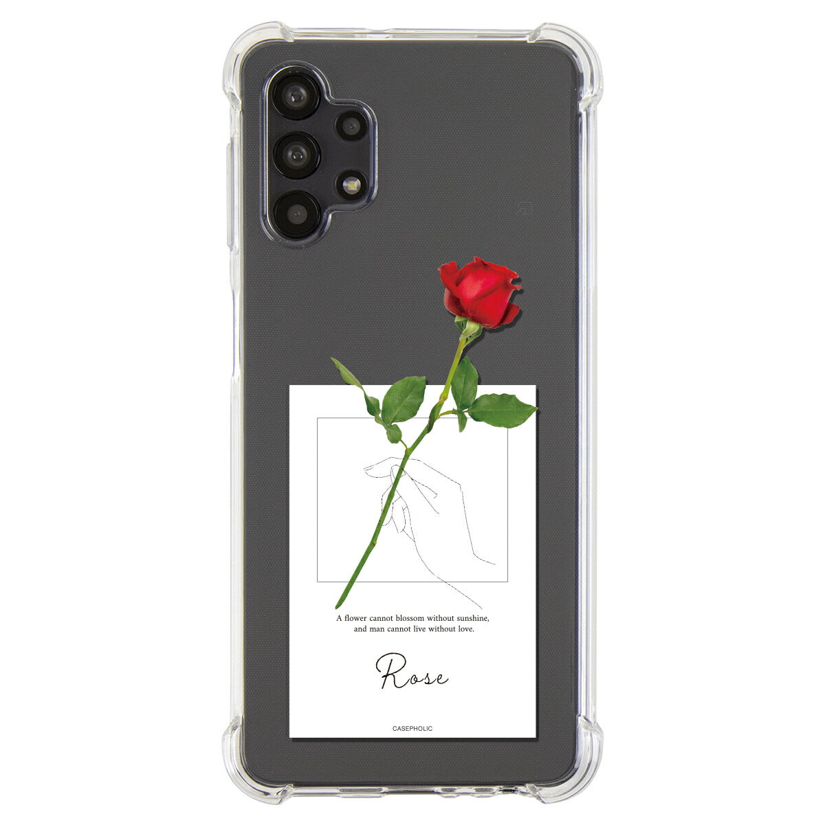 Galaxy 名入れ対応 一輪花 スマホケース