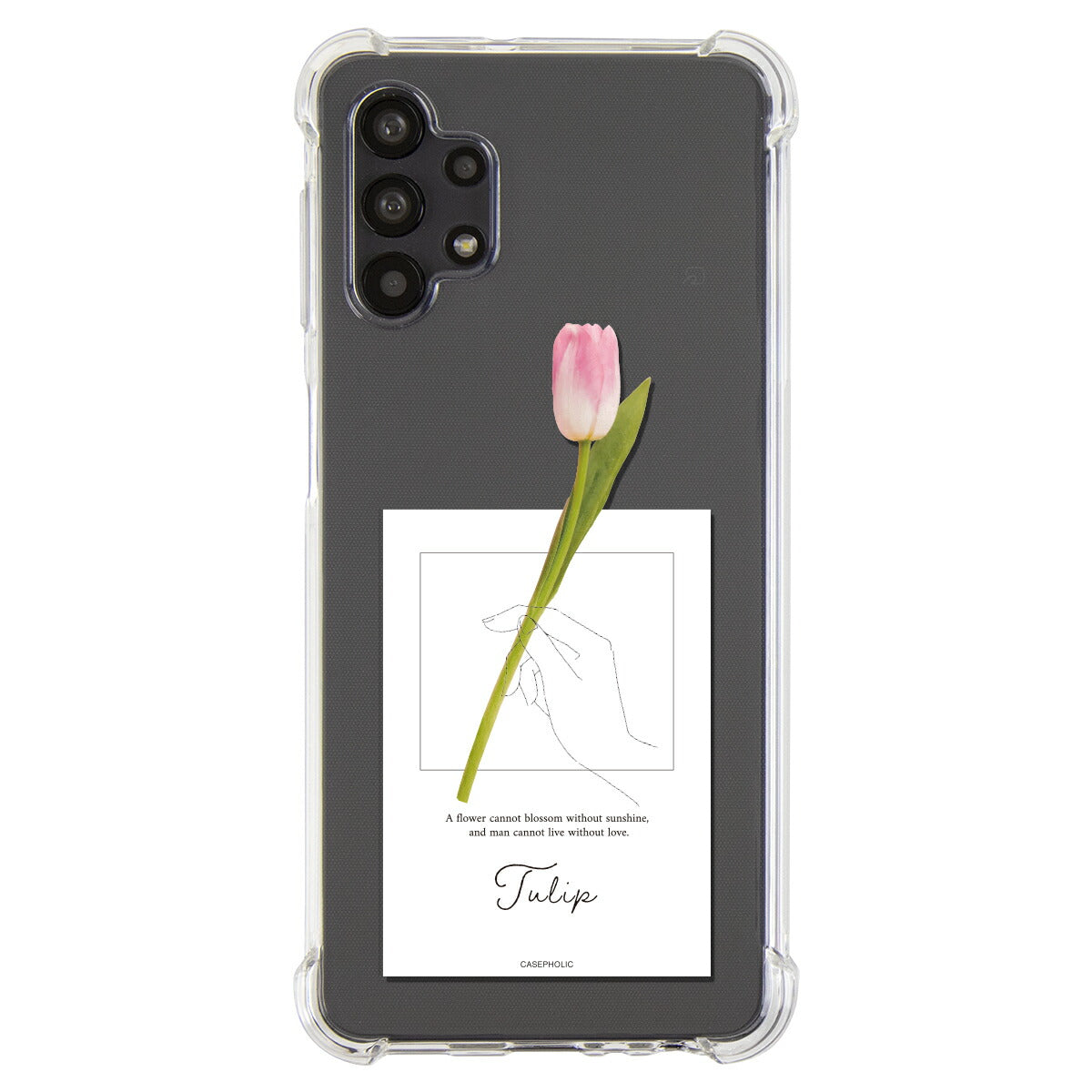 Galaxy 名入れ対応 一輪花 スマホケース