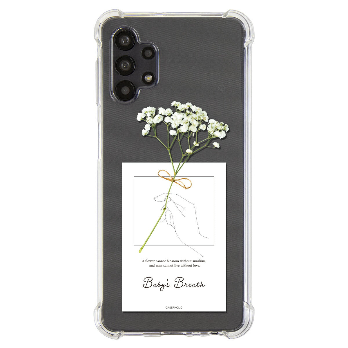 Galaxy 名入れ対応 一輪花 スマホケース