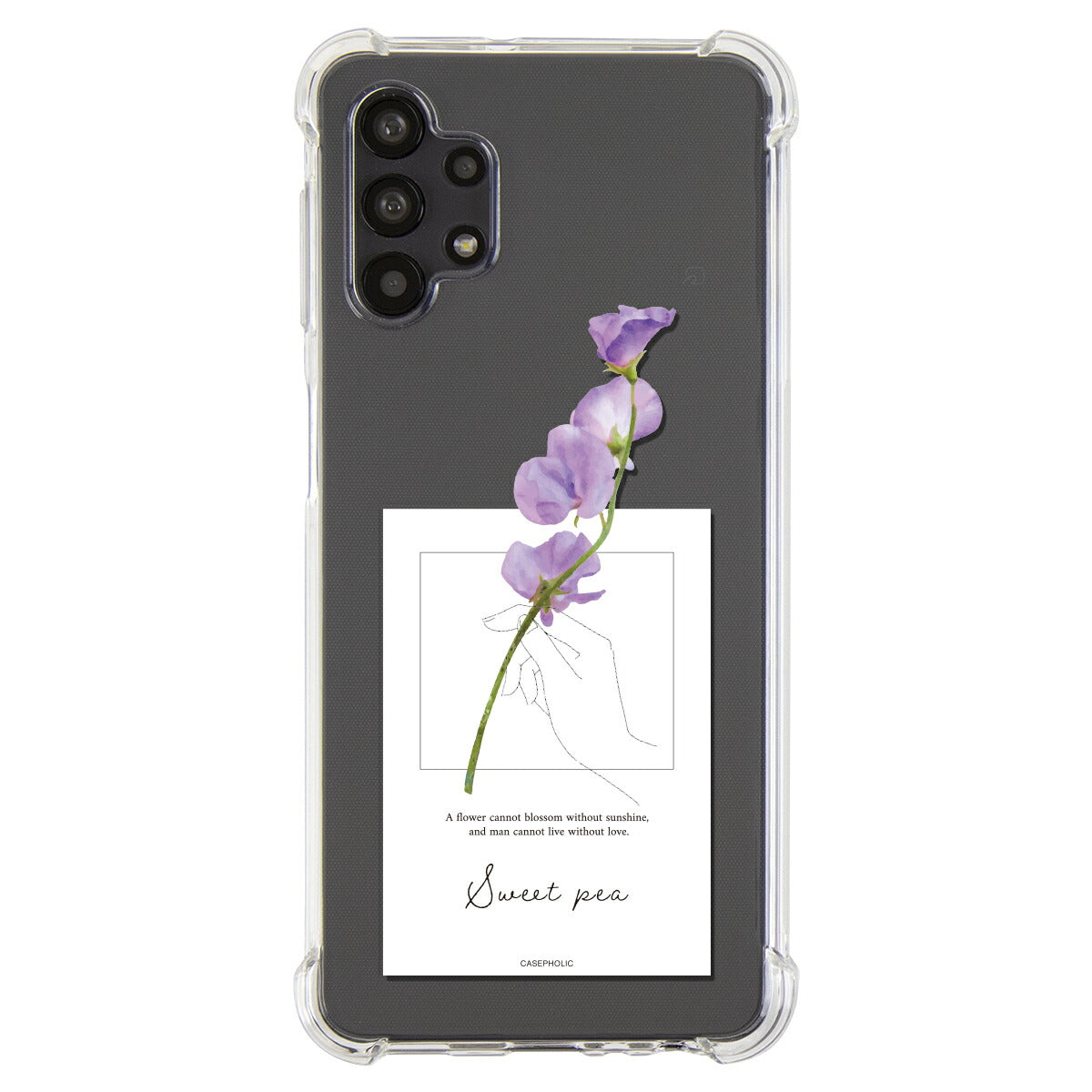 Galaxy 名入れ対応 一輪花 スマホケース