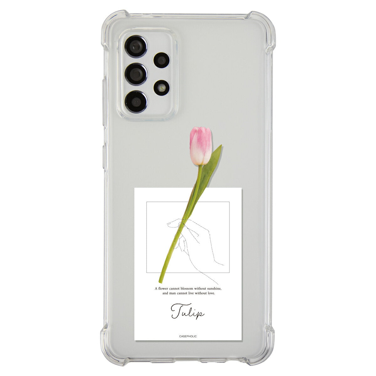 Galaxy 名入れ対応 一輪花 スマホケース